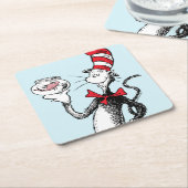 Dr. Seuss | Kat in het Pet & Krinklebine Kartonnen Onderzetters (Schuin)