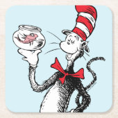 Dr. Seuss | Kat in het Pet & Krinklebine Kartonnen Onderzetters (Voorkant)