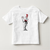 Dr. Seuss | Kat in het Pet & Krinklebine Kinder Shirts (Voorkant)