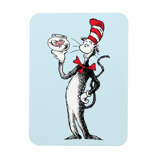 Dr. Seuss | Kat in het Pet & Krinklebine Magneet (Verticaal)