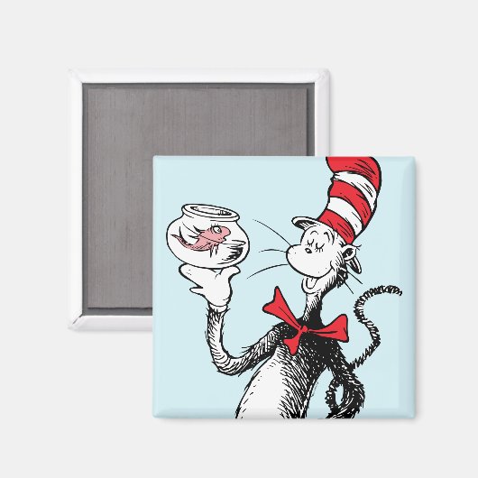 Dr. Seuss | Kat in het Pet & Krinklebine Magneet (Voorkant / Achterkant)