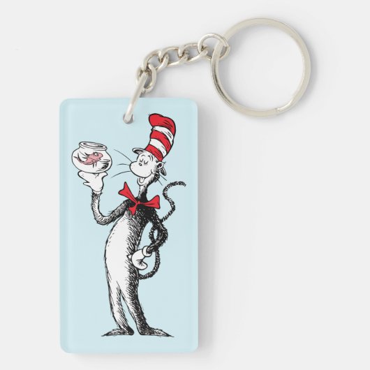 Dr. Seuss | Kat in het Pet & Krinklebine Sleutelhanger (achterkant)