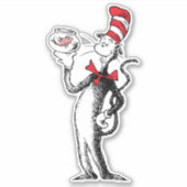 Dr. Seuss | Kat in het Pet & Krinklebine Sticker (Voorkant)