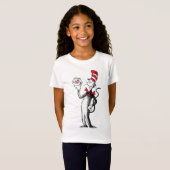Dr. Seuss | Kat in het Pet & Krinklebine T-shirt (Voorkant volledig)