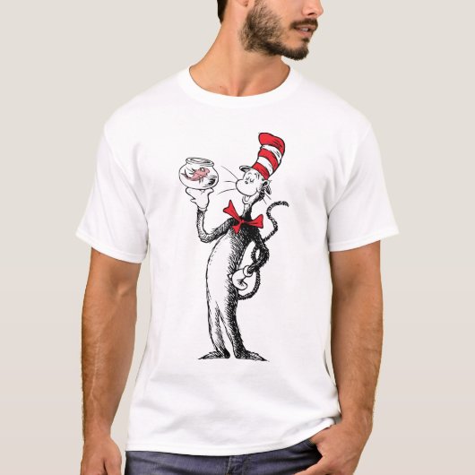 Dr. Seuss | Kat in het Pet & Krinklebine T-shirt (Voorkant)