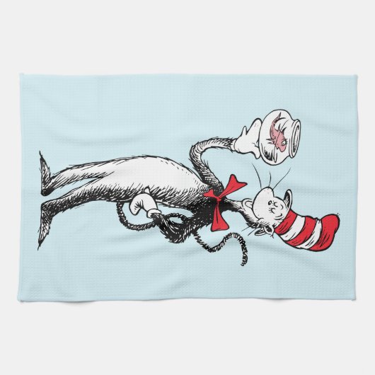 Dr. Seuss | Kat in het Pet & Krinklebine Theedoek (Horizontaal)