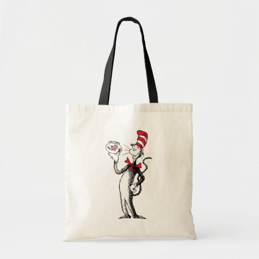Dr. Seuss | Kat in het Pet & Krinklebine Tote Bag (Voorkant)
