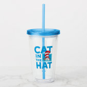 Dr. Seuss | Kat in het Pet Logo Acryl Drinkbeker (Voorkant)