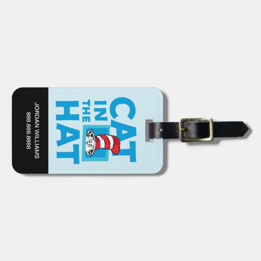 Dr. Seuss | Kat in het Pet Logo Bagagelabel (Voorkant horizontaal)