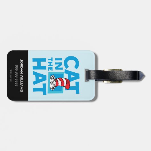 Dr. Seuss | Kat in het Pet Logo Bagagelabel (Achterkant horizontaal)