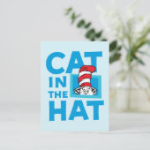 Dr. Seuss | Kat in het Pet Logo Briefkaart (Staand voorkant)