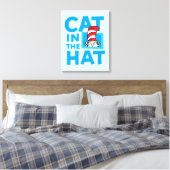 Dr. Seuss | Kat in het Pet Logo Canvas Afdruk (Insitu (Slaapkamer))