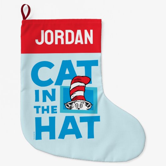 Dr. Seuss | Kat in het Pet Logo Grote Kerstsok (Voorkant)