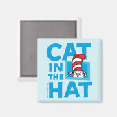 Dr. Seuss | Kat in het Pet Logo Magneet (Voorkant / Achterkant)
