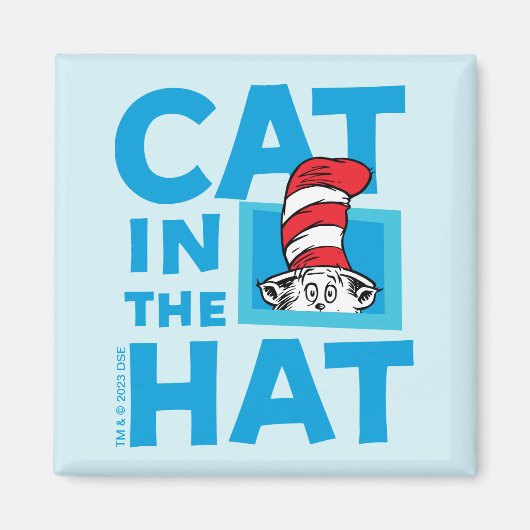 Dr. Seuss | Kat in het Pet Logo Magneet (Voorkant)