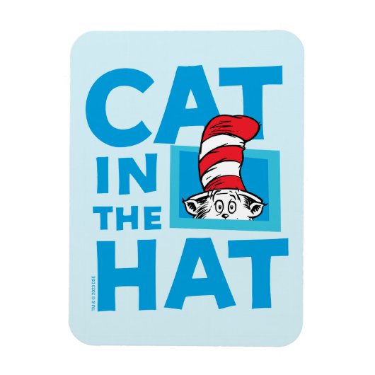 Dr. Seuss | Kat in het Pet Logo Magneet (Verticaal)