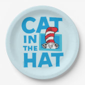 Dr. Seuss | Kat in het Pet Logo Papieren Bordje (Voorkant)