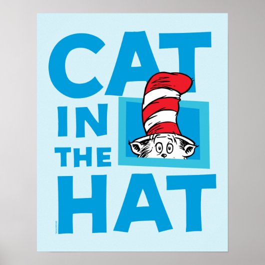 Dr. Seuss | Kat in het Pet Logo Poster (Voorkant)