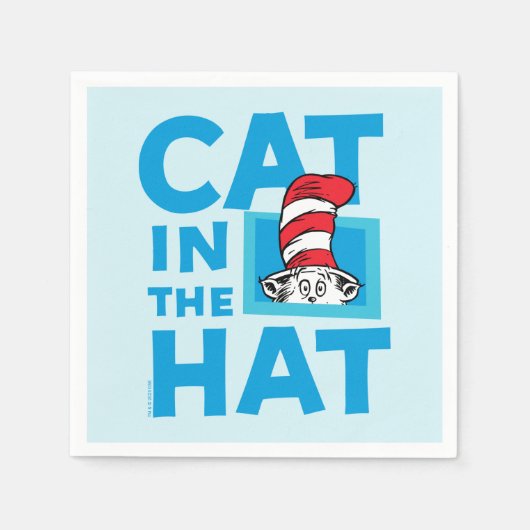 Dr. Seuss | Kat in het Pet Logo Servet (Voorkant)