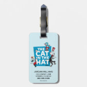 Dr. Seuss | Kat in het Pet Logo - Tekens Bagagelabel (Achterkant verticaal)