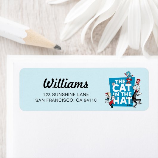 Dr. Seuss | Kat in het Pet Logo - Tekens Etiket (Insitu)