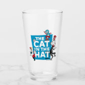 Dr. Seuss | Kat in het Pet Logo - Tekens Glas (Voorkant)