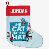 Dr. Seuss | Kat in het Pet Logo - Tekens Grote Kerstsok (Voorkant)