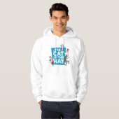 Dr. Seuss | Kat in het Pet Logo - Tekens Hoodie (Voorkant volledig)