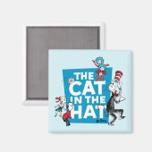 Dr. Seuss | Kat in het Pet Logo - Tekens Magneet (Voorkant / Achterkant)