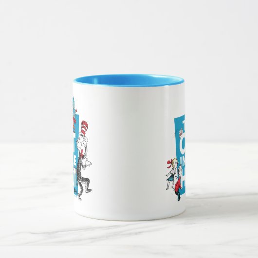 Dr. Seuss | Kat in het Pet Logo - Tekens Mok (Midden)