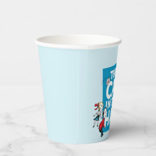 Dr. Seuss | Kat in het Pet Logo - Tekens Papieren Bekers (Rechts)