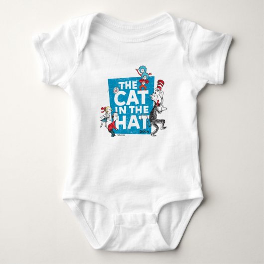 Dr. Seuss | Kat in het Pet Logo - Tekens Romper (Voorkant)