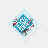 Dr. Seuss | Kat in het Pet Logo - Tekens Servet (Hoek)
