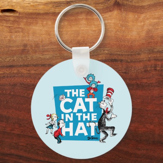 Dr. Seuss | Kat in het Pet Logo - Tekens Sleutelhanger (Achterkant)