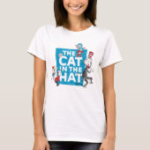Dr. Seuss | Kat in het Pet Logo - Tekens T-shirt (Voorkant)