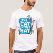 Dr. Seuss | Kat in het Pet Logo - Tekens T-shirt (Voorkant)