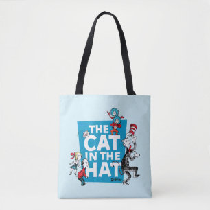 Dr. Seuss   Kat in het Pet Logo - Tekens Tote Bag