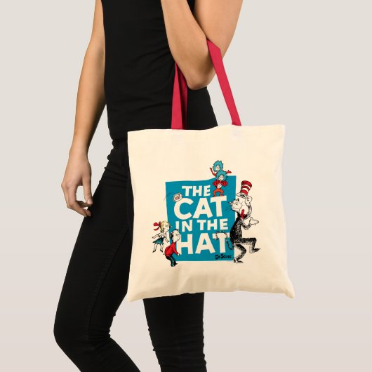 Dr. Seuss | Kat in het Pet Logo - Tekens Tote Bag (Voorkant (product))