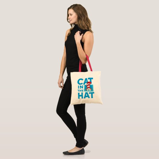 Dr. Seuss | Kat in het Pet Logo Tote Bag (Voorkant (model))
