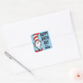 Dr. Seuss | Kat in het Pet  Logo Vierkante Sticker (Envelop)