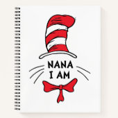 Dr. Seuss | Kat in het Pet - Nana I am Notitieboek (Voorkant)