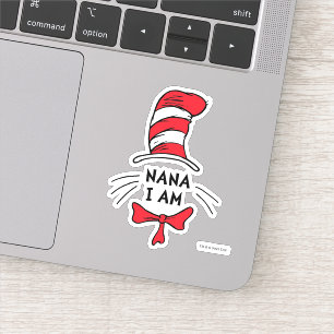 Dr. Seuss   Kat in het Pet - Nana I am Sticker