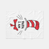 Dr. Seuss | Kat in het Pet - Papa Ik ben Fleece Deken (Voorkant (Horizontaal))