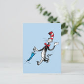 Dr. Seuss | Kat in het Pet Paraplu Walk Briefkaart (Staand voorkant)