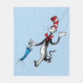 Dr. Seuss | Kat in het Pet Paraplu Walk Fleece Deken (Voorkant)
