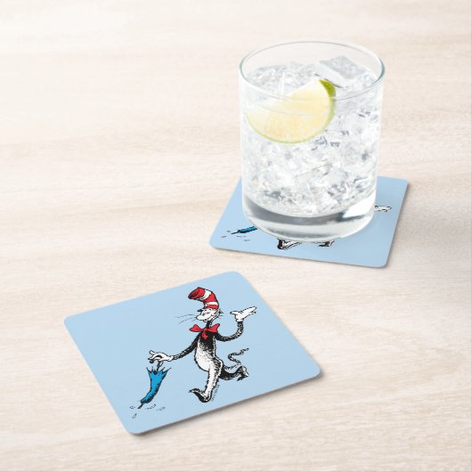 Dr. Seuss | Kat in het Pet Paraplu Walk Kartonnen Onderzetters (Insitu)