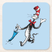 Dr. Seuss | Kat in het Pet Paraplu Walk Kartonnen Onderzetters (Voorkant)