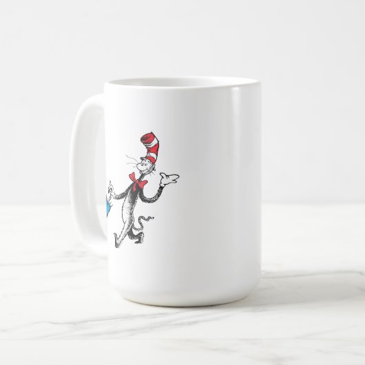 Dr. Seuss | Kat in het Pet Paraplu Walk Koffiemok (Voorkant links)