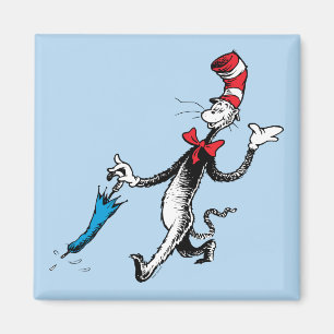 Dr. Seuss   Kat in het Pet Paraplu Walk Magneet