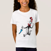 Dr. Seuss | Kat in het Pet Paraplu Walk T-shirt (Voorkant)